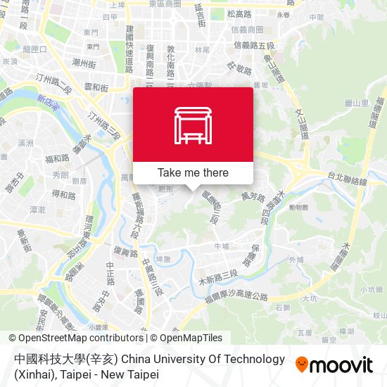 中國科技大學(辛亥) China University Of Technology (Xinhai)地圖