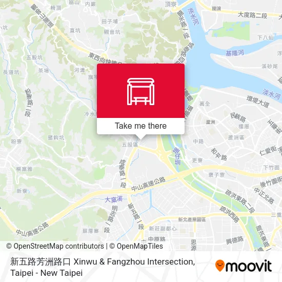 新五路芳洲路口 Xinwu & Fangzhou Intersection map