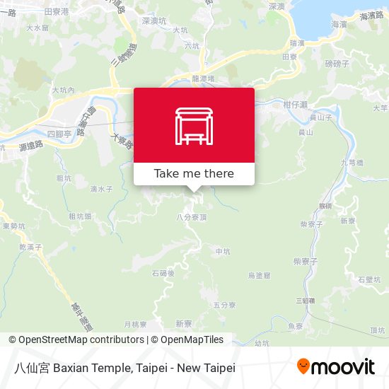 八仙宮 Baxian Temple map