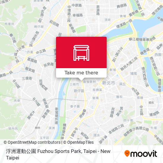 浮洲運動公園 Fuzhou Sports Park map