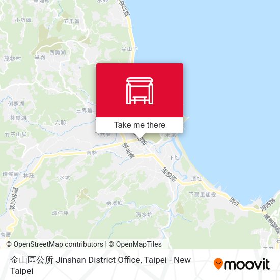 金山區公所 Jinshan District Office map