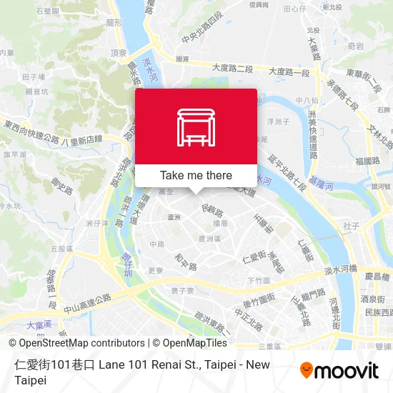 仁愛街101巷口 Lane 101 Renai St. map