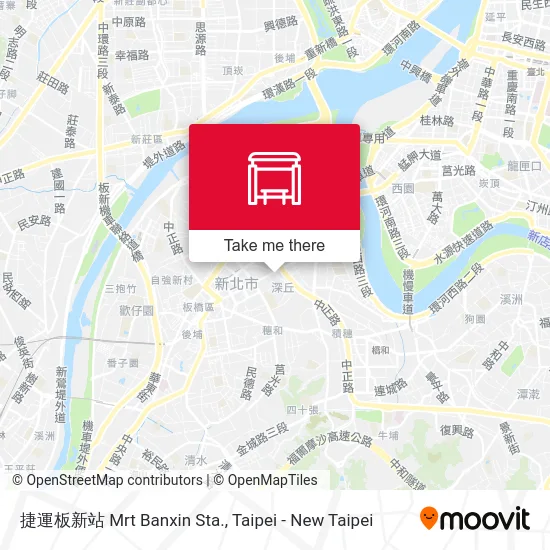 捷運板新站 Mrt Banxin Sta. map
