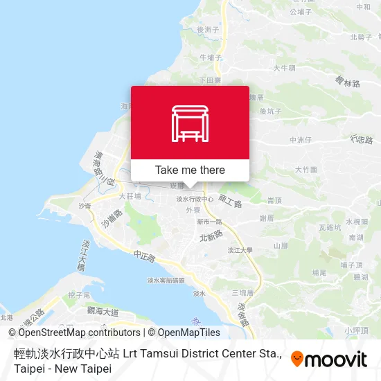 輕軌淡水行政中心站 Lrt Tamsui District Center Sta.地圖