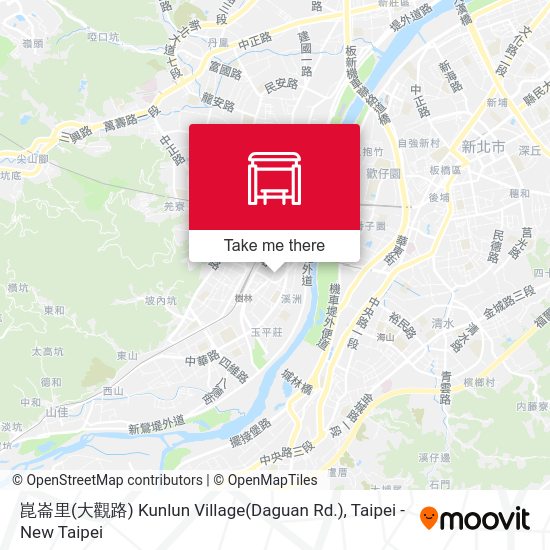 崑崙里(大觀路) Kunlun Village(Daguan Rd.) map