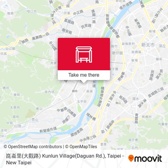崑崙里(大觀路) Kunlun Village(Daguan Rd.)地圖