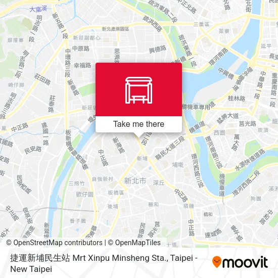 捷運新埔民生站 Mrt Xinpu Minsheng Sta. map