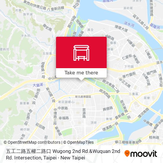 五工二路五權二路口 Wugong 2nd Rd.&Wuquan 2nd Rd. Intersection map