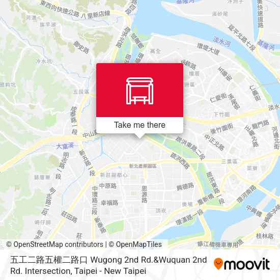 五工二路五權二路口 Wugong 2nd Rd.&Wuquan 2nd Rd. Intersection地圖