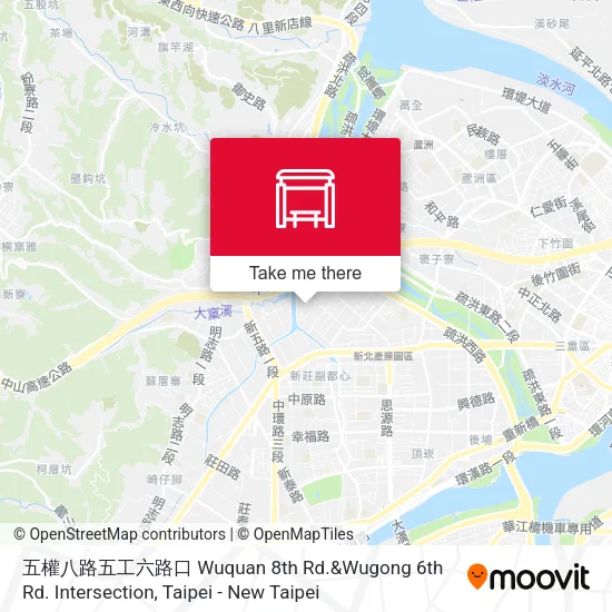 五權八路五工六路口 Wuquan 8th Rd.&Wugong 6th Rd. Intersection map