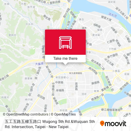 五工五路五權五路口 Wugong 5th Rd.&Wuquan 5th Rd. Intersection地圖