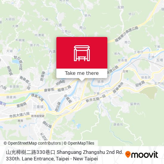 山光樟樹二路330巷口 Shanguang Zhangshu 2nd Rd. 330th. Lane Entrance map