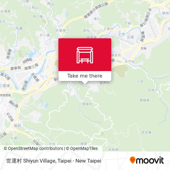 世運村 Shiyun Village map