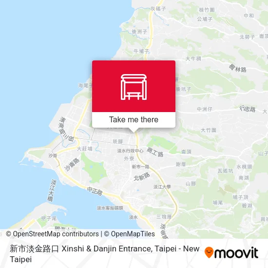 新市淡金路口 Xinshi & Danjin Entrance map