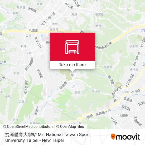 捷運體育大學站 Mrt National Taiwan Sport University地圖
