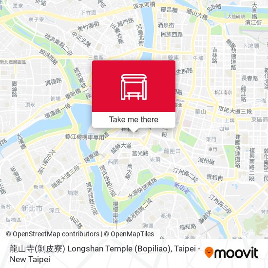 龍山寺(剝皮寮) Longshan Temple (Bopiliao) map