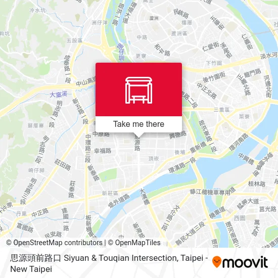 思源頭前路口 Siyuan & Touqian Intersection map