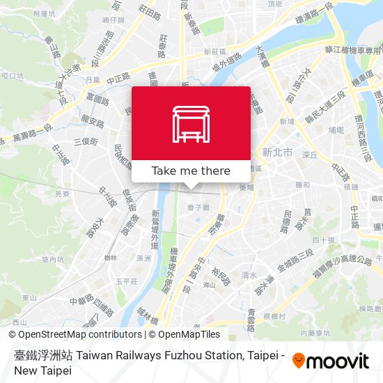 臺鐵浮洲站 Taiwan Railways Fuzhou Station map