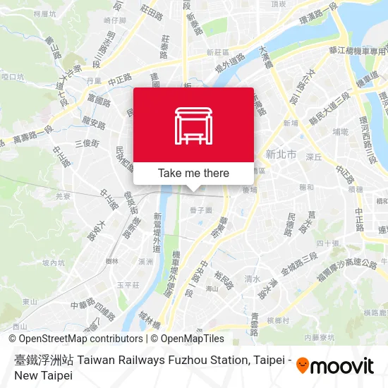 臺鐵浮洲站 Taiwan Railways Fuzhou Station map