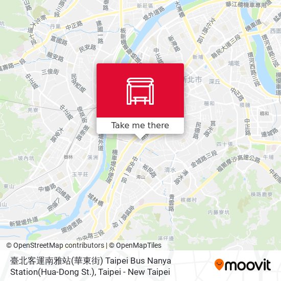 臺北客運南雅站(華東街) Taipei Bus Nanya Station(Hua-Dong St.) map