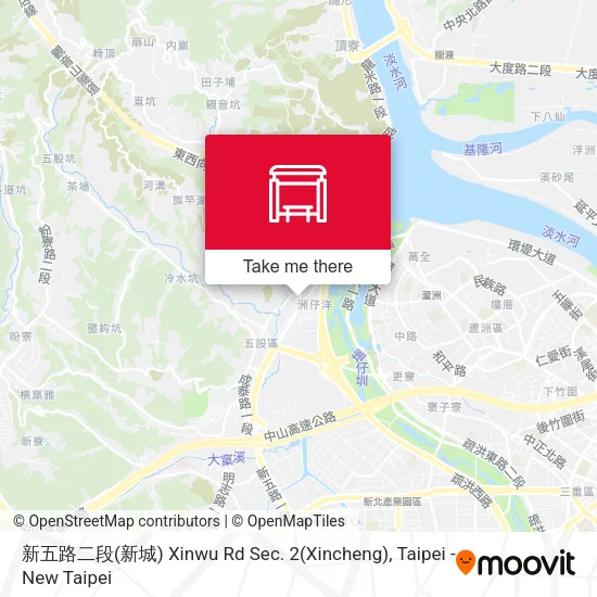 新五路二段(新城) Xinwu Rd Sec. 2(Xincheng) map