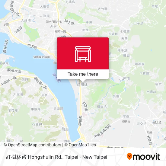 紅樹林路 Hongshulin Rd. map