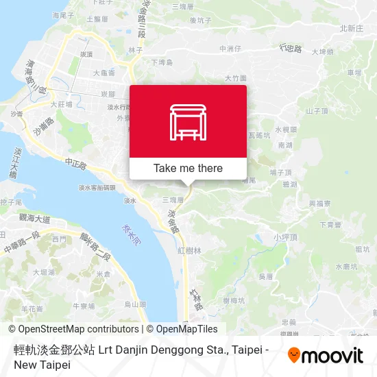 輕軌淡金鄧公站 Lrt Danjin Denggong Sta. map