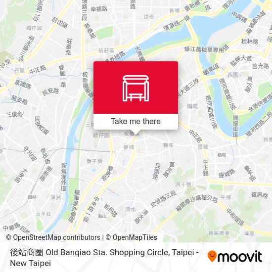 後站商圈 Old Banqiao Sta. Shopping Circle map