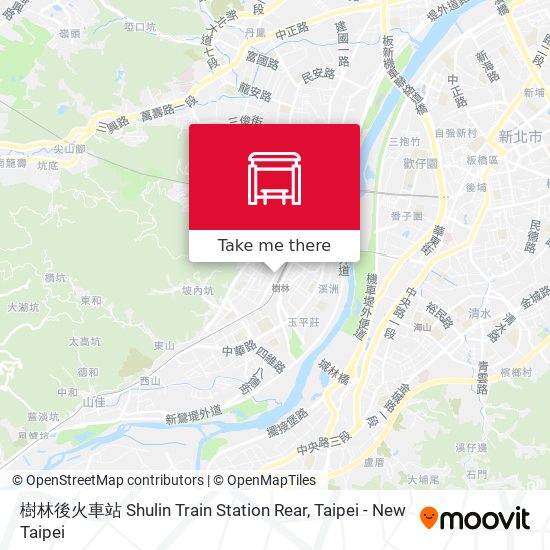 樹林後火車站 Shulin Train Station Rear map