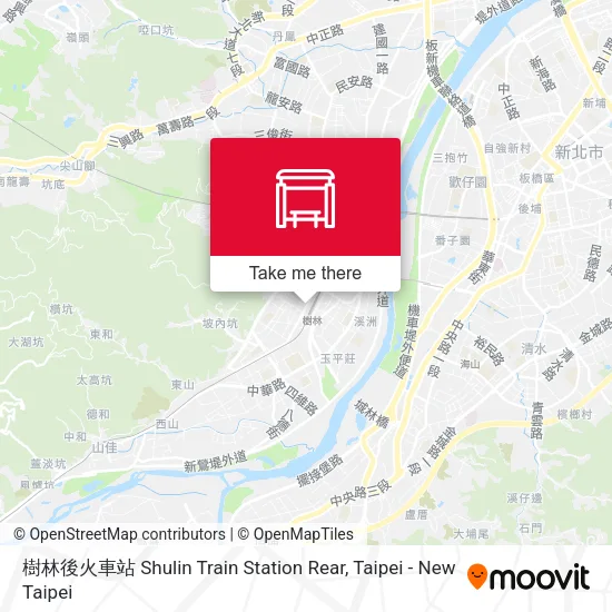 樹林後火車站 Shulin Train Station Rear地圖