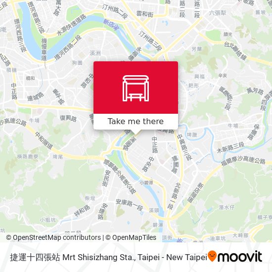 捷運十四張站 Mrt Shisizhang Sta. map