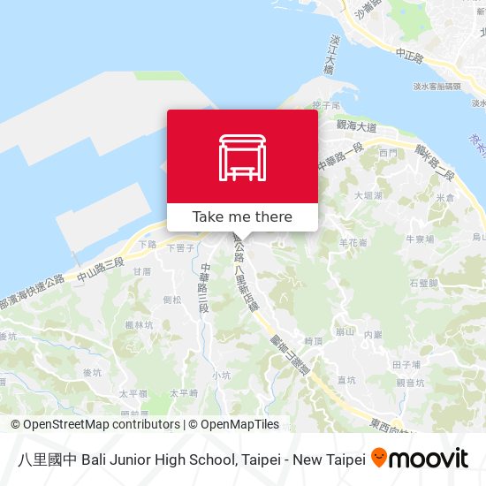 八里國中 Bali Junior High School map