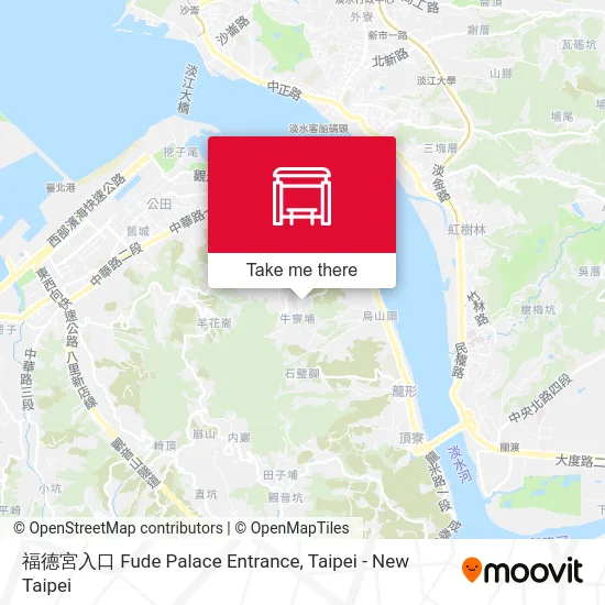 福德宮入口 Fude Palace Entrance map