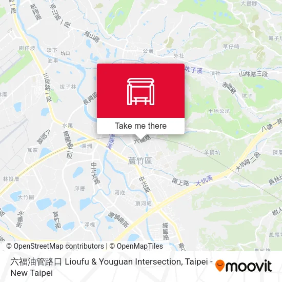 六福油管路口 Lioufu & Youguan Intersection map