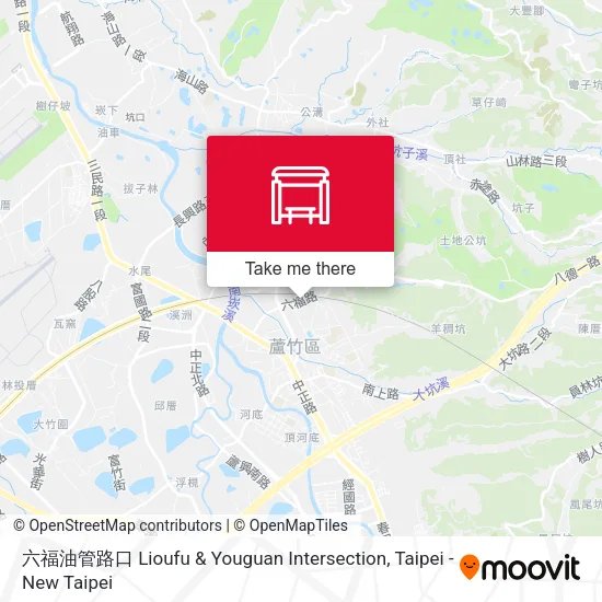 六福油管路口 Lioufu & Youguan Intersection map