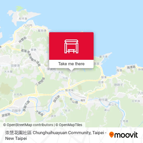 崇慧花園社區 Chunghuihuayuan Community map