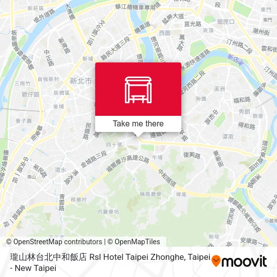瓏山林台北中和飯店 Rsl Hotel Taipei Zhonghe地圖