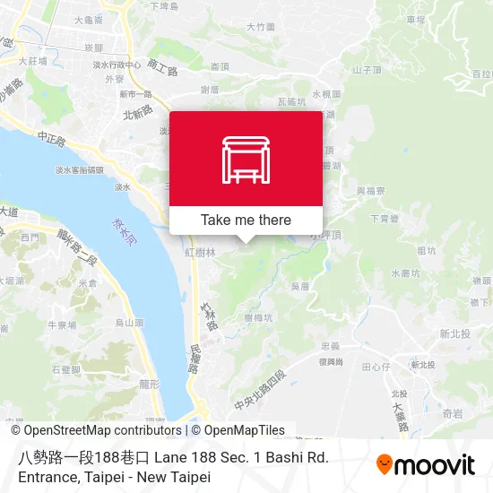 八勢路一段188巷口 Lane 188 Sec. 1 Bashi Rd. Entrance map