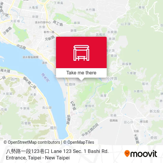八勢路一段123巷口 Lane 123 Sec. 1 Bashi Rd. Entrance map