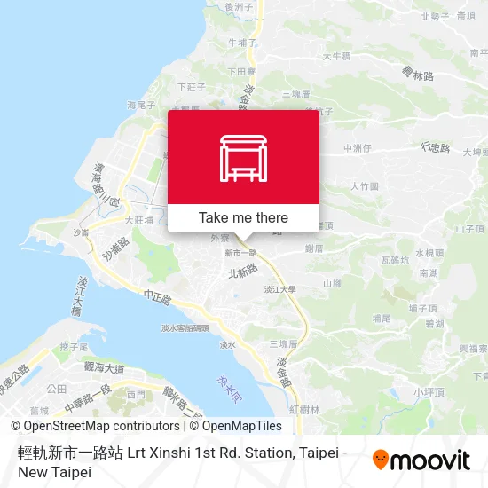 輕軌新市一路站 Lrt Xinshi 1st Rd. Station map