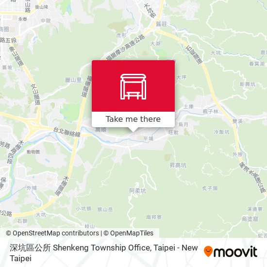 深坑區公所 Shenkeng Township Office map