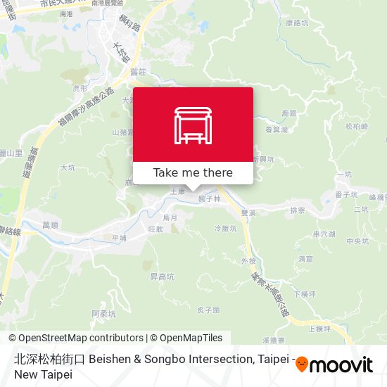 北深松柏街口 Beishen & Songbo Intersection map