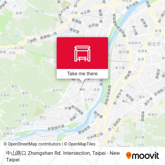 中山路口 Zhongshan Rd. Intersection map