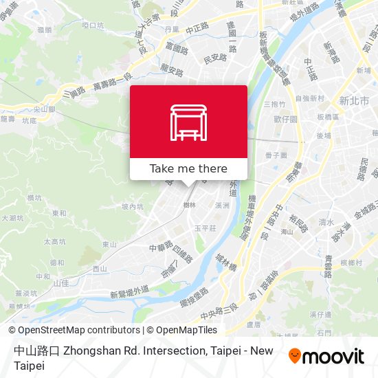 中山路口 Zhongshan Rd. Intersection map