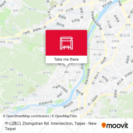 中山路口 Zhongshan Rd. Intersection map