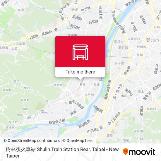 樹林後火車站 Shulin Train Station Rear map