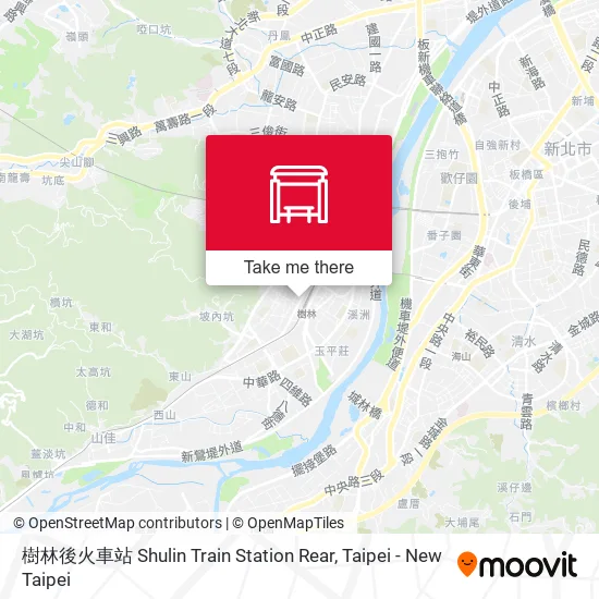 樹林後火車站 Shulin Train Station Rear地圖