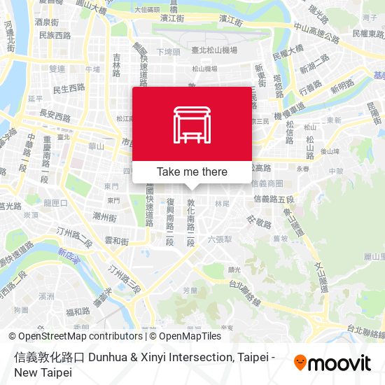 信義敦化路口 Dunhua & Xinyi Intersection map