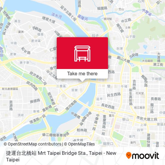 捷運台北橋站 Mrt Taipei Bridge Sta. map