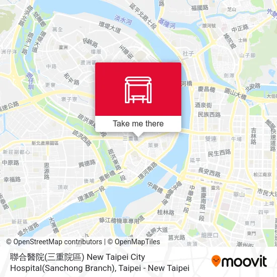 聯合醫院(三重院區) New Taipei City Hospital(Sanchong Branch) map